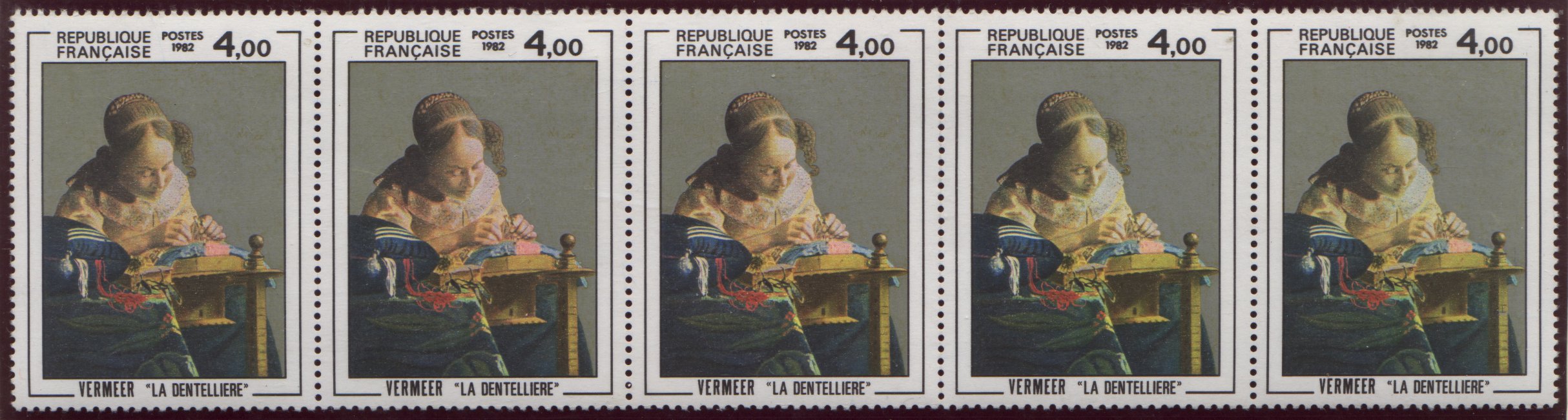 timbre dentellière vermeer