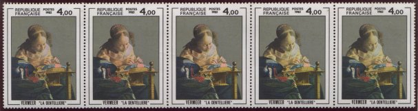timbre dentellière vermeer